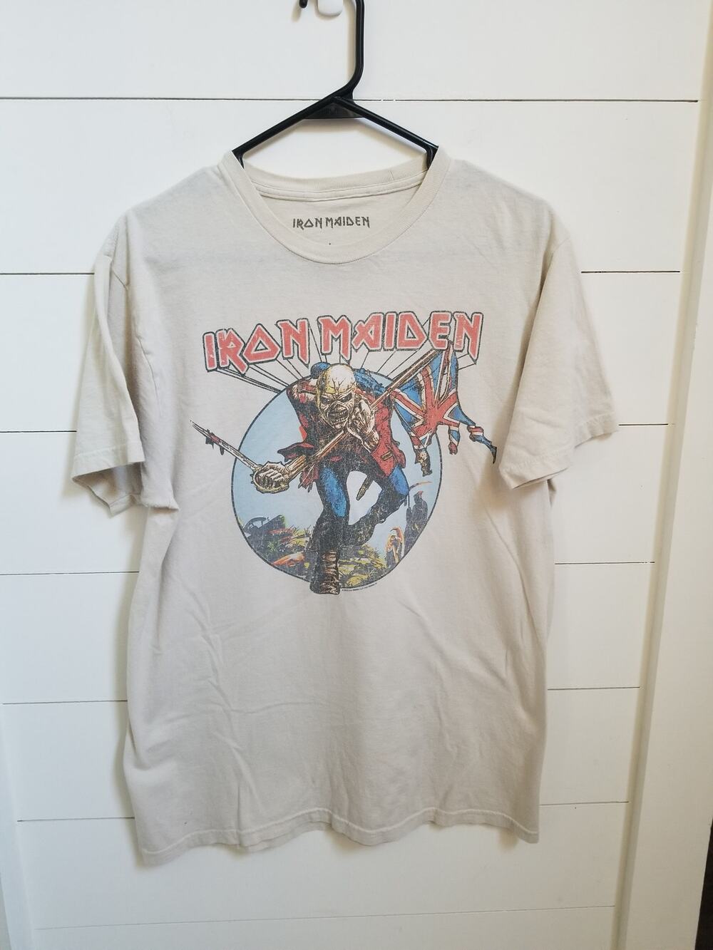 Iron Maiden The Trooper Heavy Metal T Shirt Size L Band Tee 2018